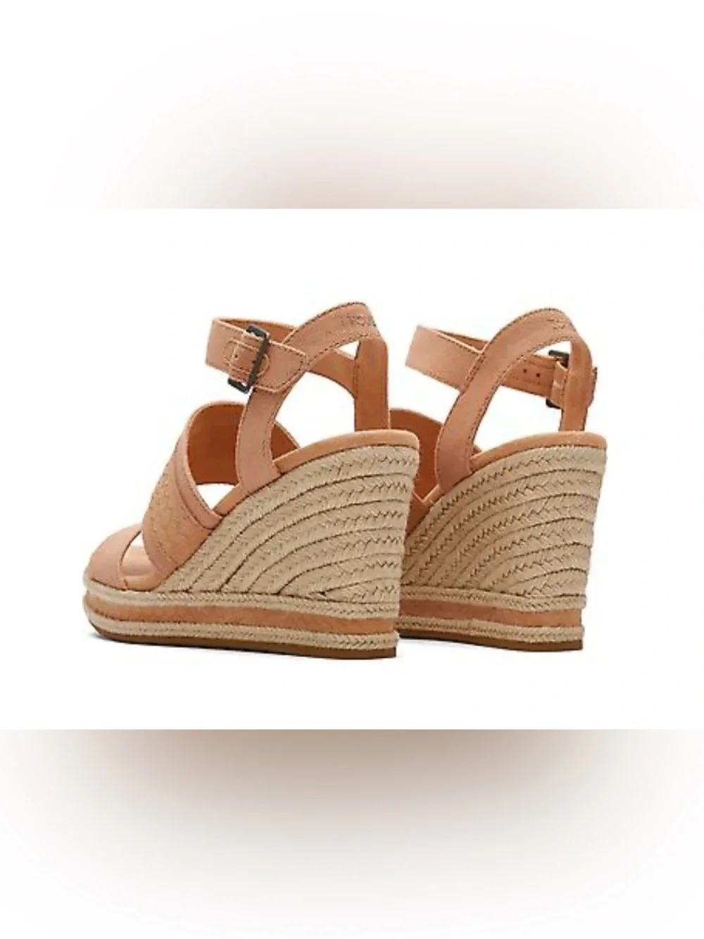 Tom’s Madelyn Sandy Beige Women’s Wedge Platform Sandals Size 9.5 New - Picture 8 of 11
